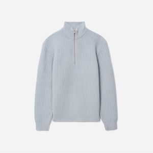 Everlane Felted Merino Half Zip Sweater Large